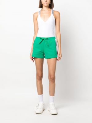 Shorts en coton Moschino vert