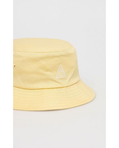 Желтая хлопковая шляпа Huf