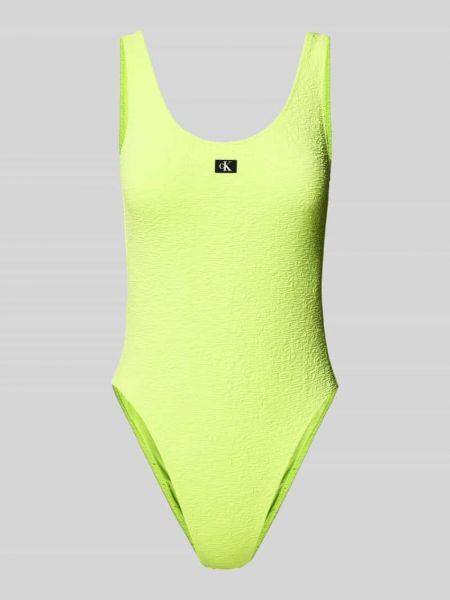 Zielony stroj kąpielowy jednoczęściowy Calvin Klein Underwear