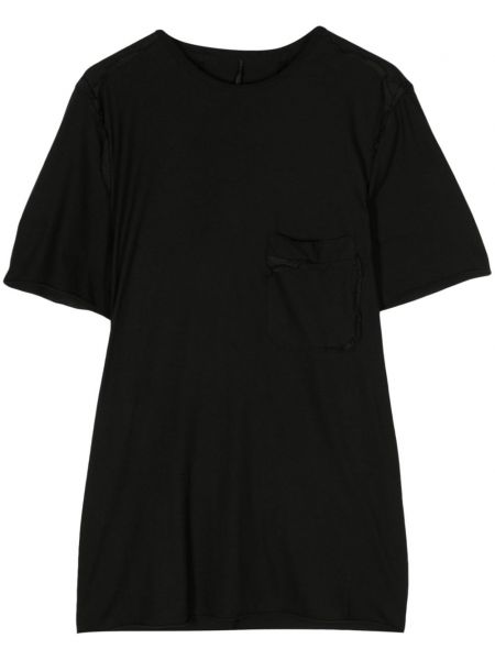 Βαμβακερή μπλούζα από ζέρσεϋ Masnada μαύρο