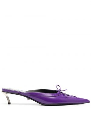 Papuci tip mules Versace violet