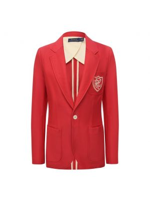 Хлопковый пиджак Polo Ralph Lauren, красный
