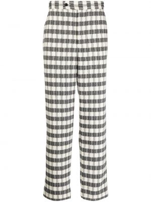 Pantalon à imprimé à motif géométrique Bode blanc