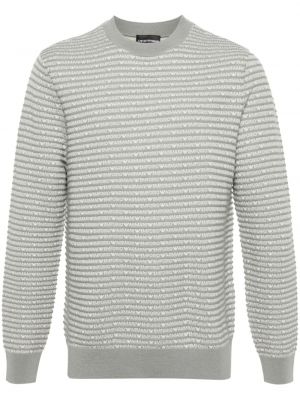 Вълнен пуловер с принт Emporio Armani