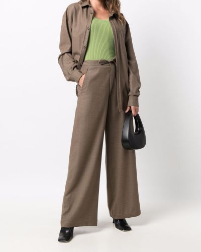 Pantalones con cordones Société Anonyme marrón