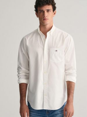 Рубашка из поплина Gant белый