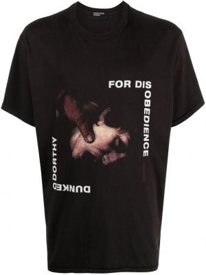 Koszulka bawełniana z nadrukiem Enfants Riches Deprimes czarna