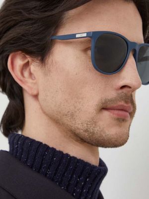 Okulary przeciwsłoneczne Emporio Armani niebieskie