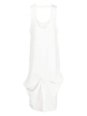 Drapované midi šaty Enföld bílé