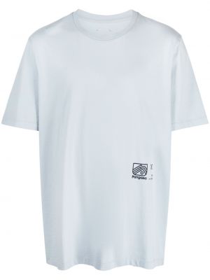 T-shirt en coton à imprimé Oamc bleu