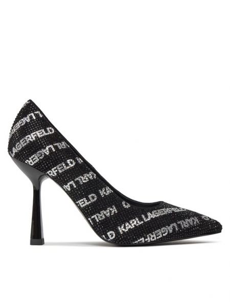 Туфли на высоком каблуке Karl Lagerfeld черные