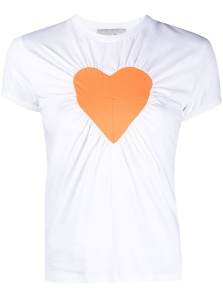 Camiseta con corazón Coperni blanco