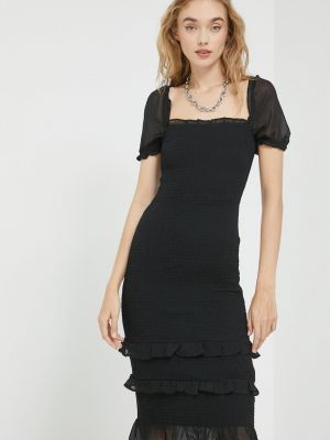 Uska mini haljina Abercrombie & Fitch crna