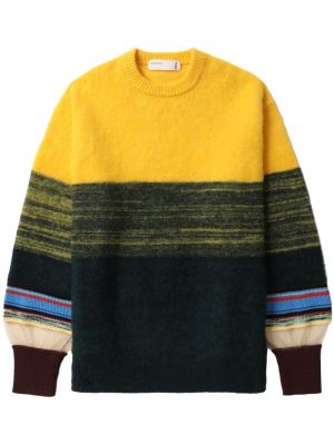 Пуловер с кръгло деколте Toga жълто