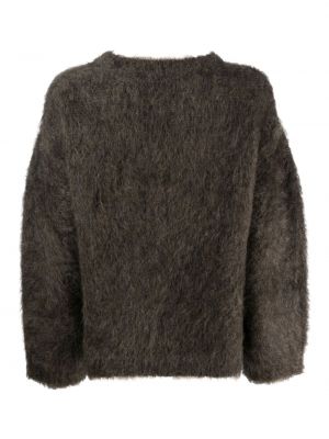 Moherowy sweter Gentry Portofino brązowy