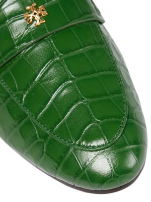 Pantofi loafer din piele Tory Burch verde