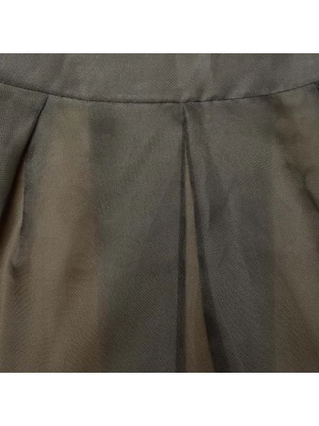 Falda de seda Valentino Vintage gris