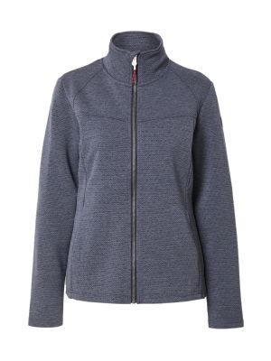 Priliehavý sveter na zips s dlhými rukávmi Killtec - modrá