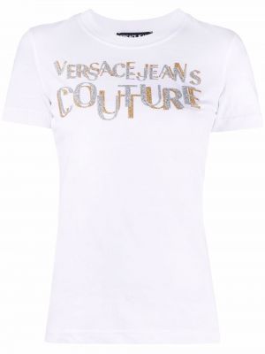 Camiseta con estampado Versace Jeans Couture blanco