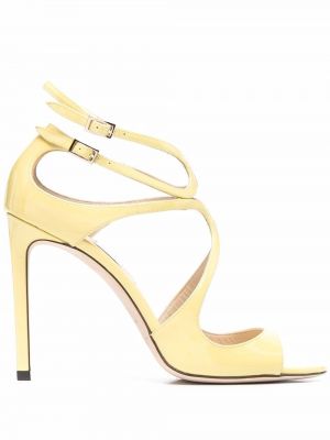 Sandalias con tacón Jimmy Choo amarillo