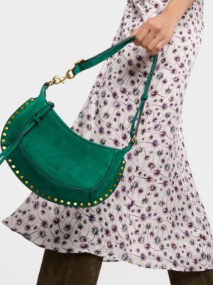 Τσάντα ώμου σουέτ Isabel Marant πράσινο