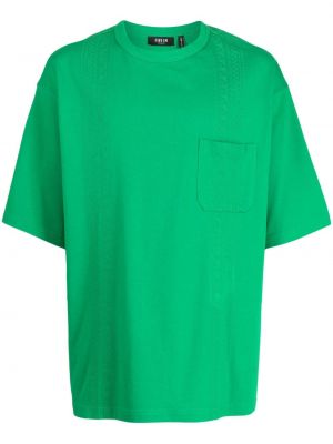 Bavlněné tričko s výšivkou Five Cm zelené