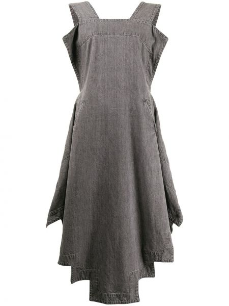 Vestido drapeado Yohji Yamamoto gris
