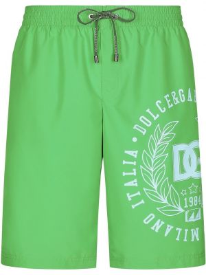 Trykt shorts Dolce & Gabbana grønn