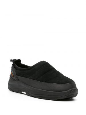 Semišové kotníkové boty Suicoke černé