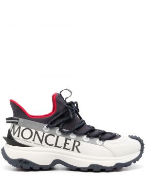 Sneakerși cu șireturi din dantelă Moncler