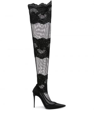 Чорапи за жартиери с дантела Dolce & Gabbana