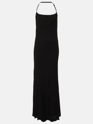 Džerzej bavlnená dlhá sukňa Entire Studios čierna