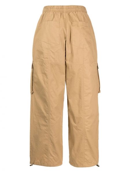 Bavlněné cargo kalhoty s kapsami The Upside hnědé