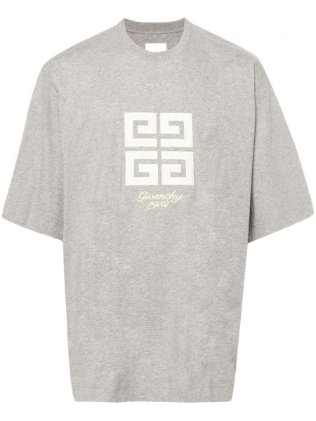 Bavlnené tričko Givenchy sivá