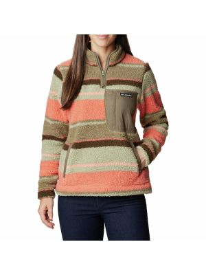 Пуловер на молнии Columbia зеленый