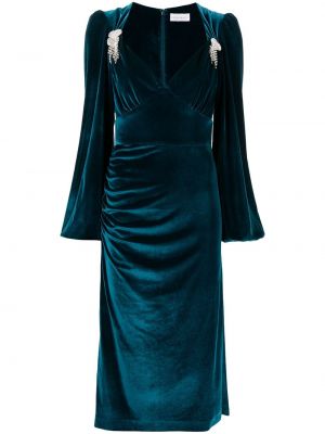 Modré šaty ke kolenům Rebecca Vallance