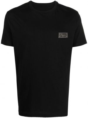 T-shirt aus baumwoll Les Hommes schwarz