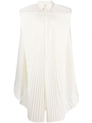 Plisované asymetrické šaty Junya Watanabe bílé