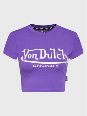 Priliehavé tričko Von Dutch fialová