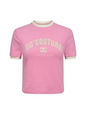 Koszula z nadrukiem z okrągłym dekoltem Co'couture - różowy