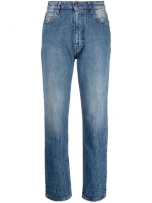 Straight leg jeans a vita alta Ami Paris blu