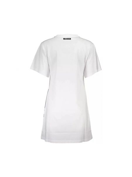 Mini vestido de algodón Cavalli Class blanco