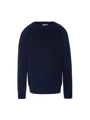 Dzianinowy sweter Schott Nyc niebieski