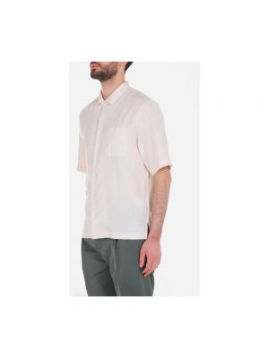 Camisa de lino Pt Torino blanco