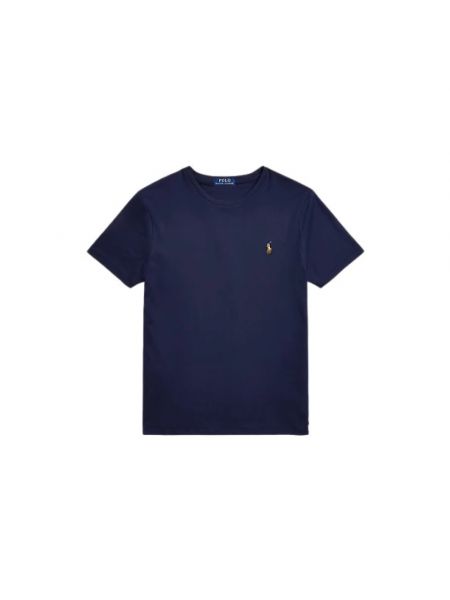 Slim fit t-shirt aus baumwoll Ralph Lauren blau