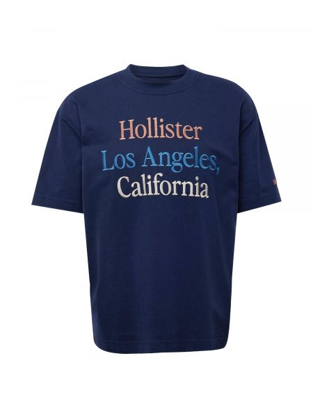 T-shirt Hollister blå