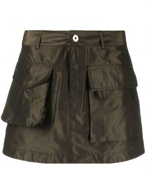 Mini sijonas su kišenėmis Marques'almeida ruda