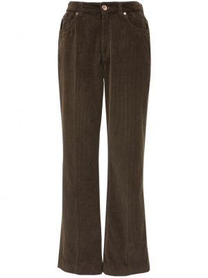 Flare byxor med hög midja Brunello Cucinelli brun