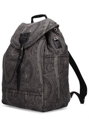 Plecak z wzorem paisley Etro czarny
