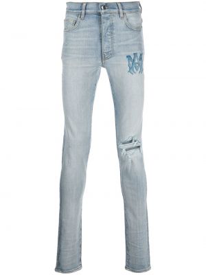 Trykt skinny jeans Amiri blå